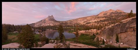 Panoramic Picturephoto Upper Cathedral Lake Sunset Yosemite