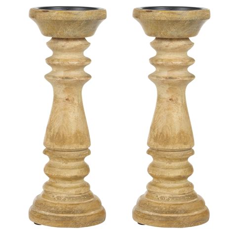 Our pillar candle vases come in a variety of styles, colors, and sizes that are certain to please. Tall Mango Wood Pillar Candle Holder Traditional Design ...