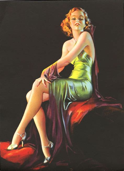 Irene Patten 1930s Art Deco Pin Up Print Seldom Seen Alluring Redhead