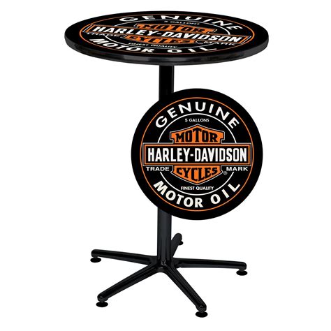 3 piece red automotive bar furniture. Harley-Davidson H-D Oil Can Cafe Pub Table | Shop Your Way ...