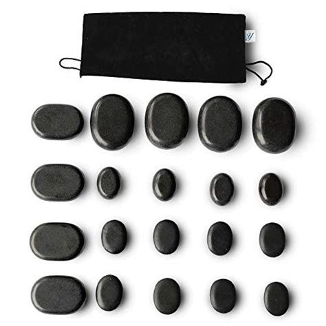Yommi Hot Stones For Massage Premium Set Basalt Rocks Spa Professional Essential Kit Relaxing