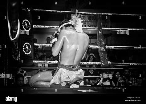 Muay Thai Fight In Thailand Boxing Stadium Stock Photo Alamy