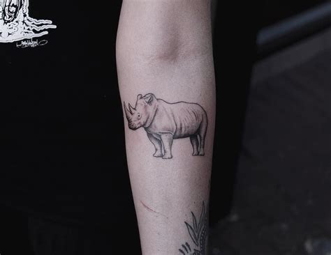 Dots ⚬ Fineline ⚬ Geometric On Instagram White Rhino Rhino Tattoo