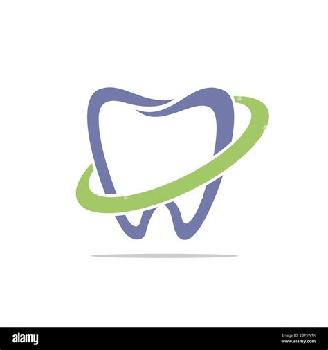 Tooth Shape Dental Care Logo Template Illustration Design Vector Eps