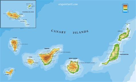 Los Mejores Mapas De Las Islas Canarias Etapa Infantil