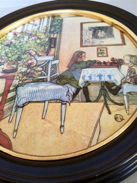 Chess Carl Larssons Limited Edition Porcelain Painted Plaque By Royal