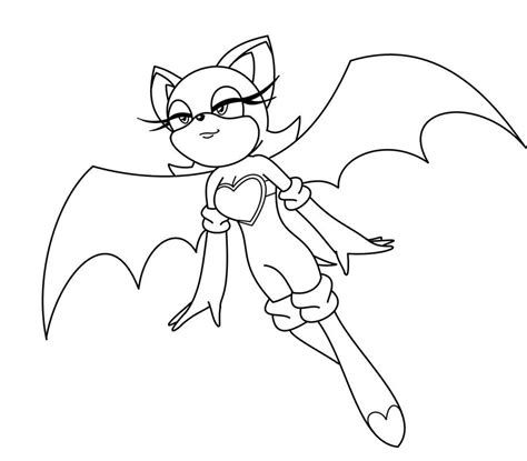 Sonic Rouge Coloring Pages Coloring Pages
