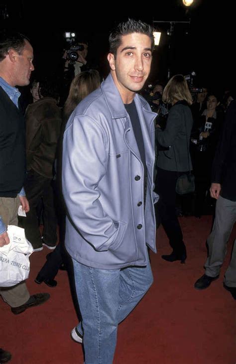 David Schwimmer Showed Up Wearing A Very 90s Pleather Jacket