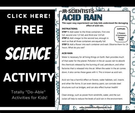 acid rain experiment little bins for little hands