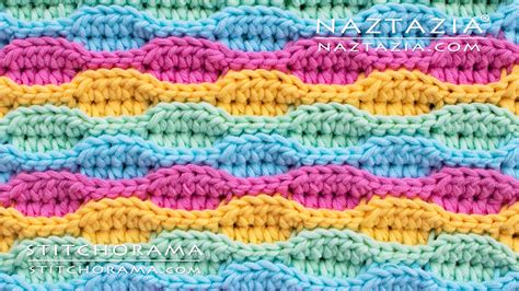 How To Crochet The Wave Stitch Naztazia