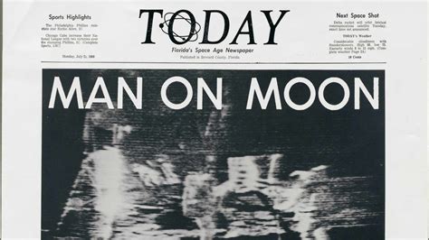Moon Landing Photos Neil Armstrong Buzz Aldrin On Newspaper Front Pages