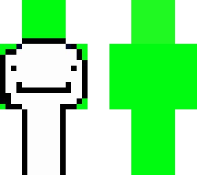 Remade version of minecraft youtuber dream's skin. Dream face reveal | Minecraft Skin