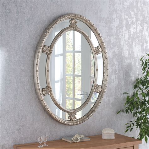 Clement Decorative Oval Mirror Traditional Mirrors