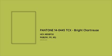 About Pantone 14 0445 Tcx Bright Chartreuse Color Color Codes