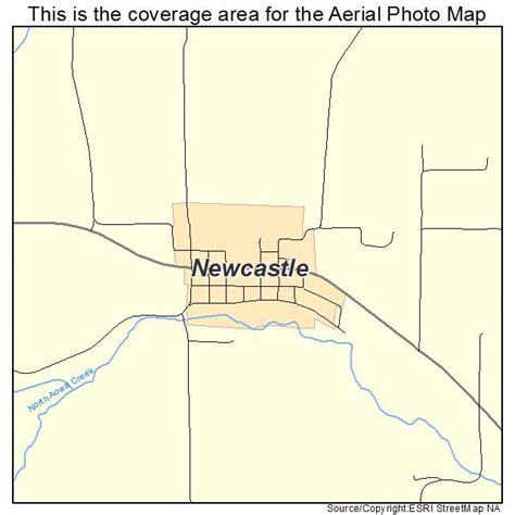 Aerial Photography Map Of Newcastle Ne Nebraska
