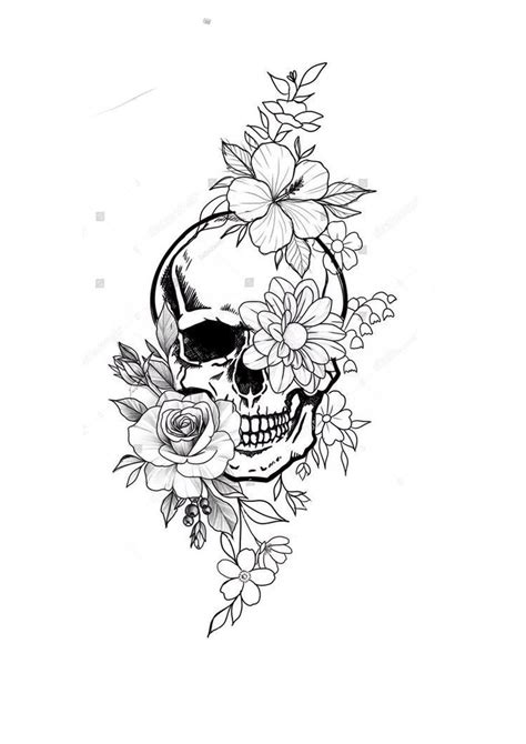 Pin By Şeymanur Aydın On Beautiful Skull Tattoo Floral Skull Tattoos