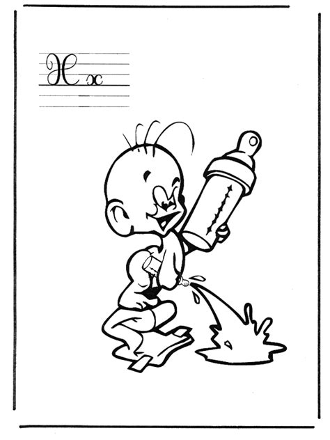 Letter X  Alphabeth coloring pages