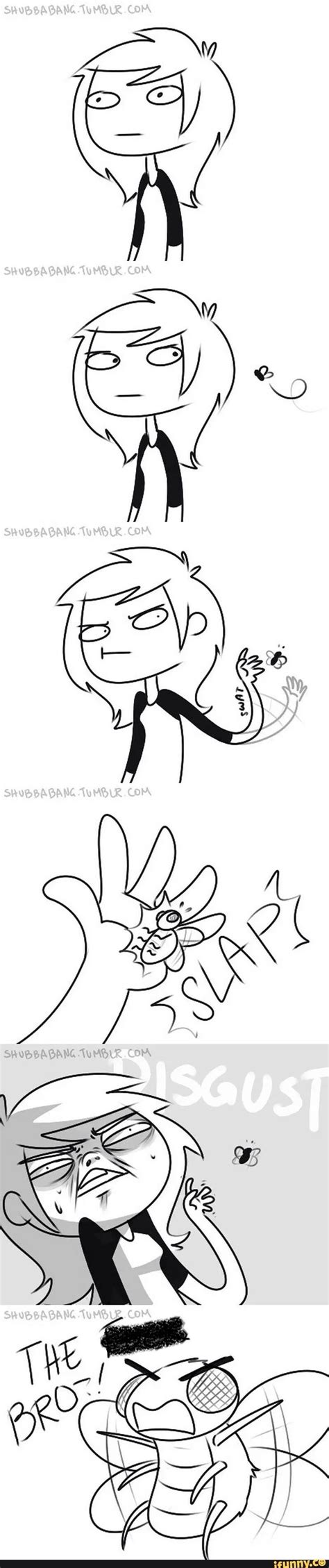 yep swat at bug then freak out when you actually make contact with it funny comics tumblr