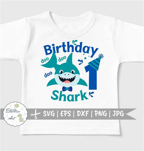 Free Free 185 Baby Shark Birthday Shirt Svg SVG PNG EPS DXF File