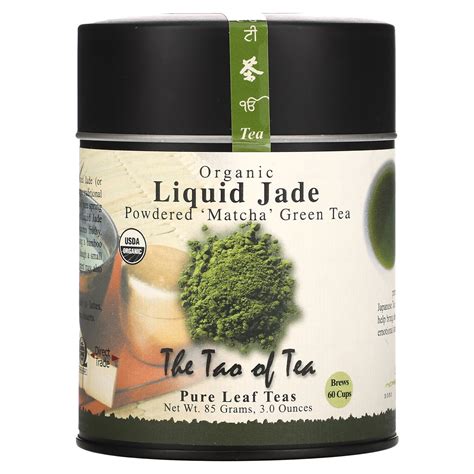 The Tao Of Tea Organic Powdered Matcha Green Tea Liquid Jade 3 Oz 85 G