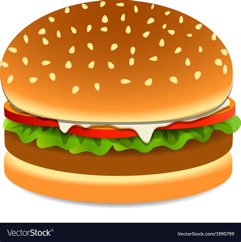 Burger Royalty Free Vector Image Vectorstock
