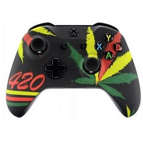 Glossy 420 Xbox One S Un Modded Custom Controller Unique Design With