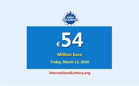 Prizes start at a minimum of £2 for matching just two numbers, and you can win the jackpot by matching all five numbers and both lucky stars. EuroMillions Lottery raises to €54 million euro for March ...