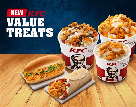 39% discount from original price 248thb 2pcs hot and spicy fried chicken, 2 pcs wingz zabb, 3 pcs nuggets, 1. New KFC Value Treats | LoopMe Malaysia