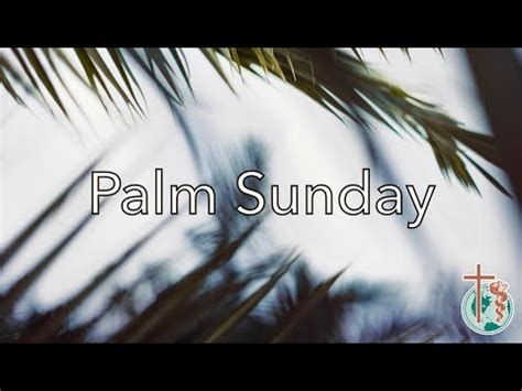 3 what happened on palm sunday? Palm Sunday 2021 - YouTube
