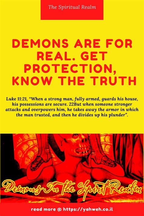 Demons In The Spirit Realm Spiritual Reality Demon Unclean Spirits