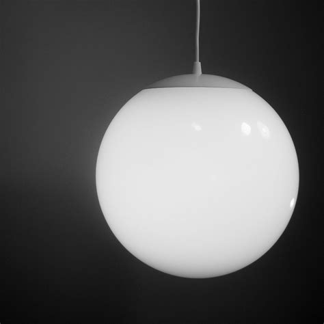 Pendant Light Large 12 Inch Glass Globe Mid Century Modern