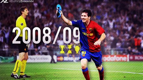 Lionel Messi 200809 Goals Skills And Assists Youtube