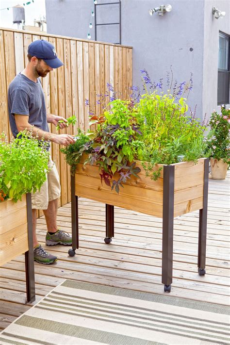 Elevated Garden Beds On Legs Elevated Planter Box Made In Usa