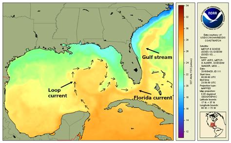 The Gulf Of Mexico Loop Current Noaa Coastwatch And Oceanwatch