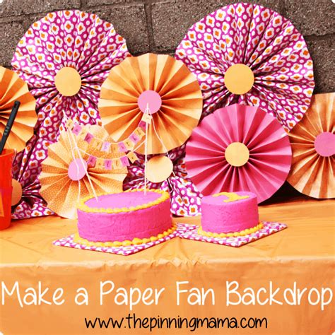 Diy Party Decor How To Make A Paper Fan Backdrop The