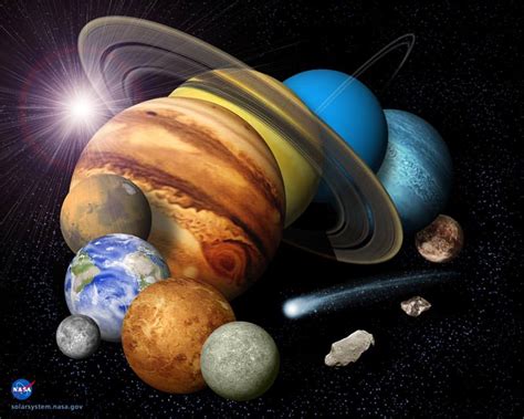 What Are The Colors Of The 9 Planets In Our Solar System Outer Space