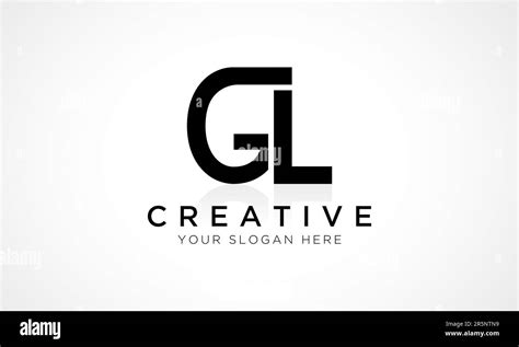 Gl Letter Logo Design Vector Template Alphabet Initial Letter Gl Logo