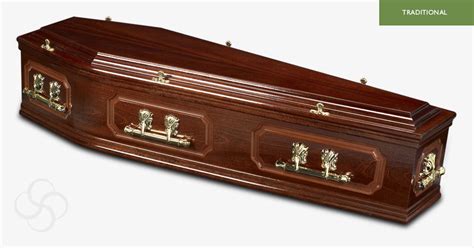 RICHMOND Traditional Coffin Dark Mahogany | Steve Soult Ltd