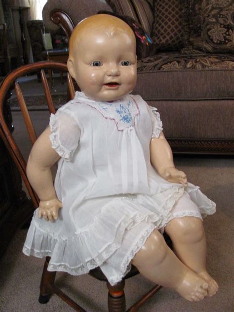 1930s Horsman Composition Baby Dimples 26 Baby Dolls Big Baby