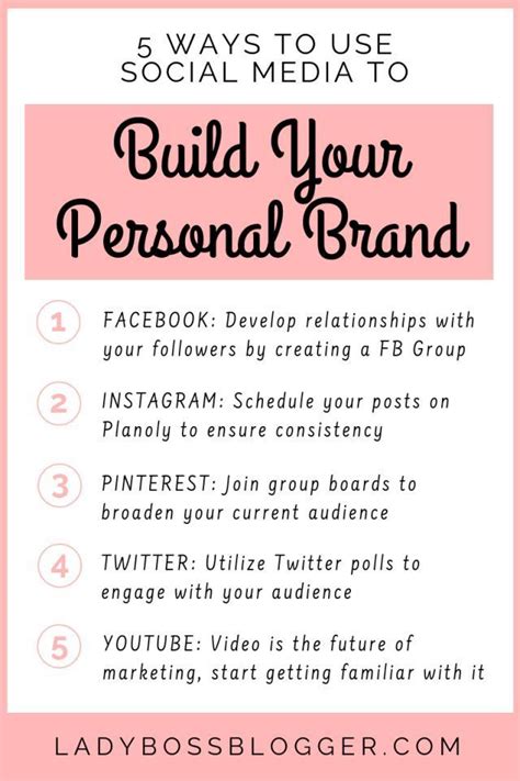 5 Ways To Use Social Media To Build Your Personal Brand Personal