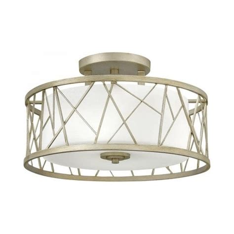 You're currently reading page 4. Semi-Flush Ceiling Light with Silver Leaf Drum Shade and ...
