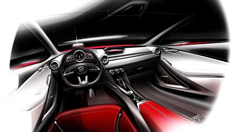 Mazda Hazumi Concept Interior Design Sketch Car Body Design