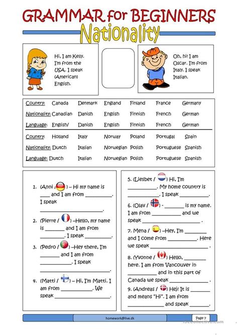 Esl Printables Grammar Worksheets