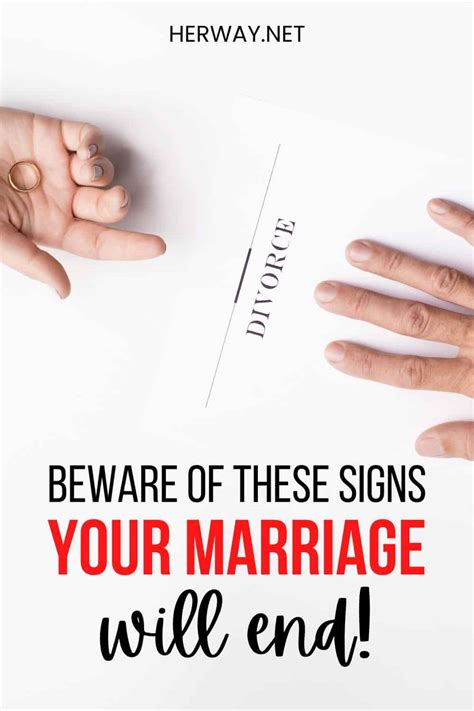 15 Signs Your Marriage Will End In Divorce