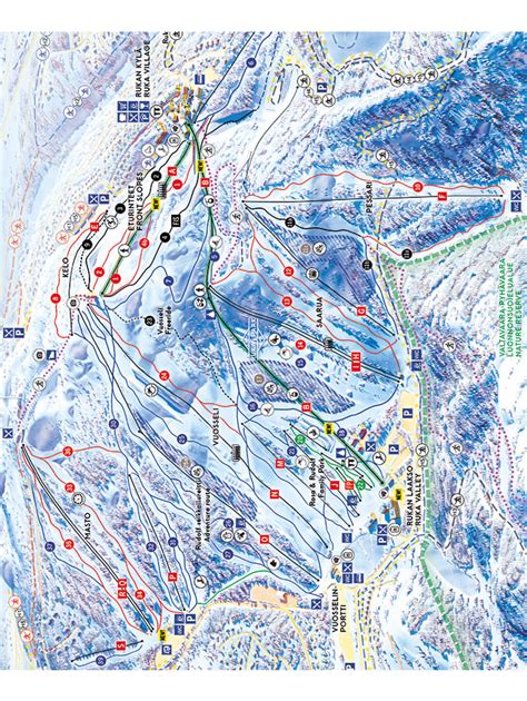 Ruka Ski Resort Snowboarding Finland