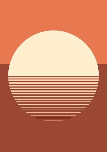 Free Vector Sunset Aesthetic Background Vector In Orange