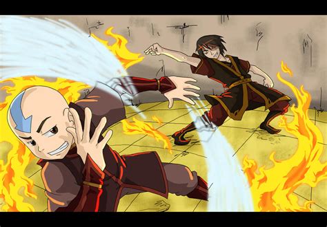 Avatar Aang Vs Zuko By Takusalvemini On Deviantart