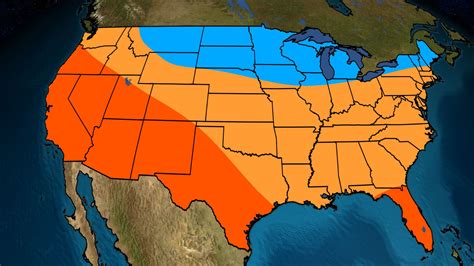 February April 2020 Temperature Outlook Warmer South Colder In Parts Of The North The