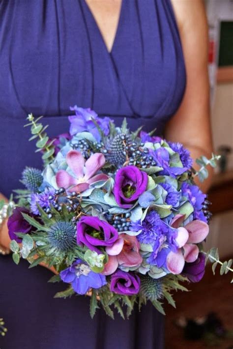 The Sapphire Blue Bouquet Included Delphinium Cornflowers Hydrangeas