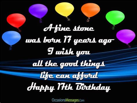 Birthday messages for 17 years what a beautiful age to start enjoying youth and the most wonderful of life. 17 Year Old Birthday Cards 17th Birthday Wishes and ...